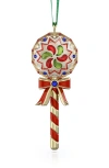 Swarovski Holiday Cheers Lollipop Crystal Ornament In Multicolored
