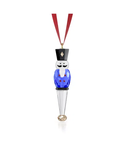 Swarovski Holiday Cheers Nutcracker Ornament In Blue
