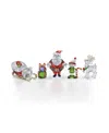 Swarovski Holiday Cheers Santa Story Figurine Set In Multi