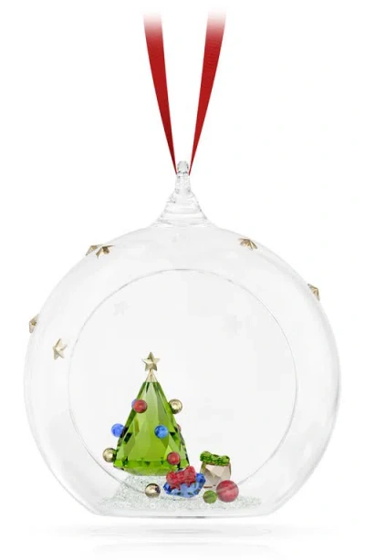 Swarovski Holiday Cheers Tree And Gifts Ball Christmas Ornament In Multicolored