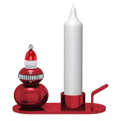 Swarovski Holiday Cheers Weihnachtsmann Kerzenhalter In 紅色