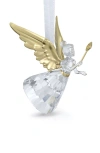 Swarovski Holiday Magic Angel Christmas Ornament In Gold