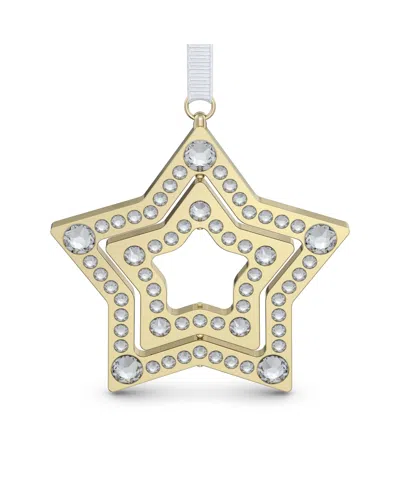 Swarovski Holiday Magic Medium Star Ornament In Gold