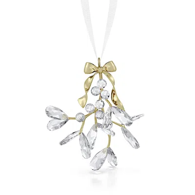 Swarovski Holiday Magic Mistletoe Ornament In Multi