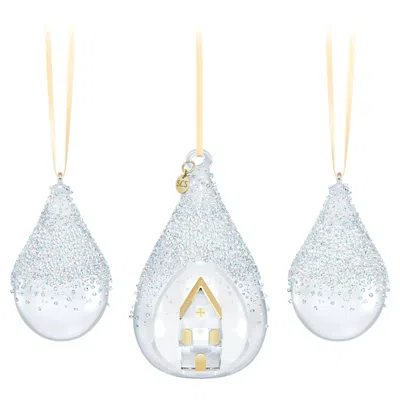 Swarovski Holiday Magic Scs Jahresausgabe 2021 Ornament Set In White
