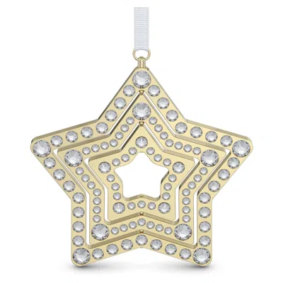 Swarovski Holiday Magic Stern Ornament In Gold