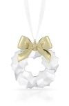 Swarovski Holiday Magic Wreath Ornament In Gold