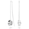 Swarovski Hollow Drop Earrings In White
