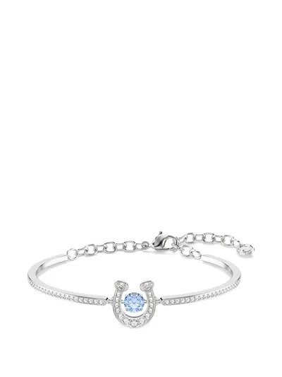 Swarovski Horseshoe Embellished Bracelet In Metallic