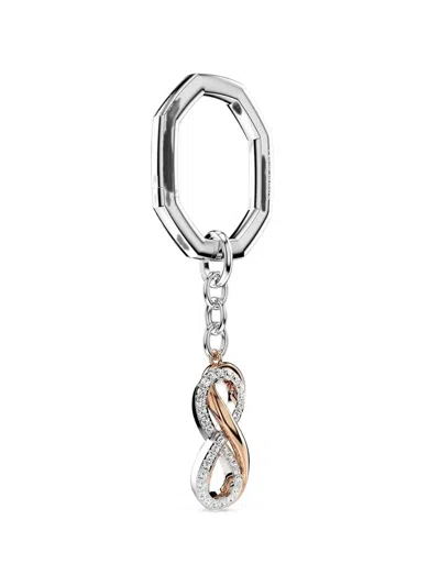 Swarovski Hperbola Infinity Keyring In Silver