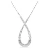 Swarovski Hyperbola Pendant L Rhodium Shiny White In White