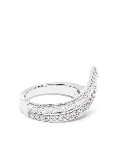 Swarovski Hyperbola Band Ring In Silver