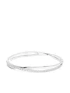 Swarovski Twist Crystal-embellished Bracelet In Silver