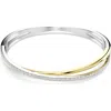 Swarovski Hyperbola Bangle In Silver/white