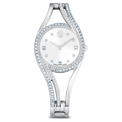 Swarovski Hyperbola Bangle Watch In Blue