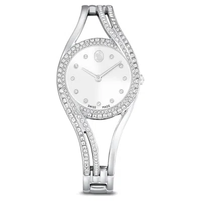 Swarovski Hyperbola Bangle Watch In White