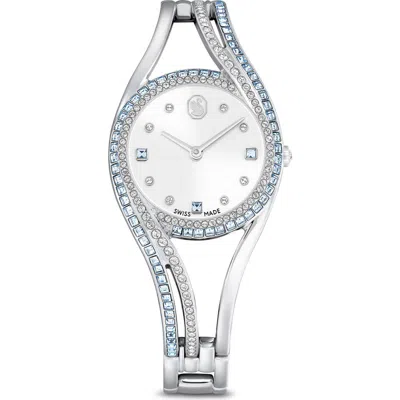 Swarovski Hyperbola Bracelet Watch, 28mm In Silver