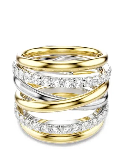 Swarovski Hyperbola Cocktail Ring In Gold