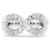 Swarovski Hyperbola Motif Ring Mini Rhodium Shiny White In White