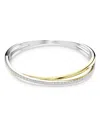 Swarovski Hyperbola Bangle In Two Tone