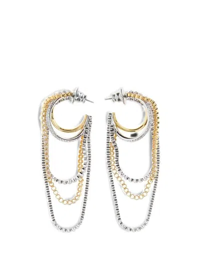 Swarovski Hyperbola Crystal-embellished Earrings In Multi