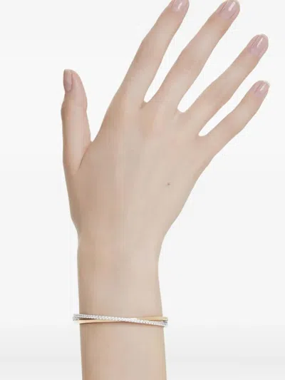 Swarovski Hyperbola Double-row Crystal-embellished Bracelet In Gold