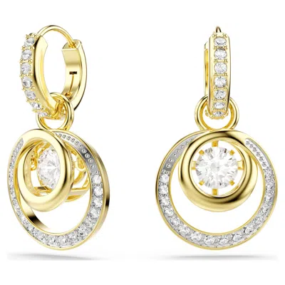 Swarovski Hyperbola Gold-tone Plated Drop Earrings
