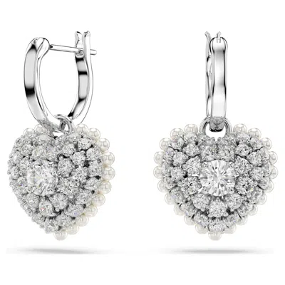 Swarovski Hyperbola Drop Earrings In White