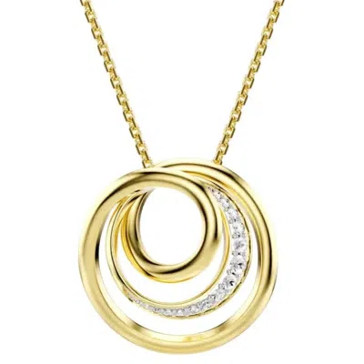 Swarovski Hyperbola Spiral Pendant Necklace In Gold