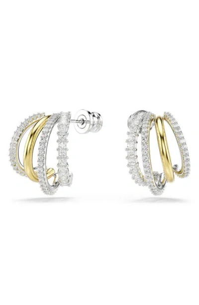 SWAROVSKI SWAROVSKI HYPERBOLA HOOP EARRINGS