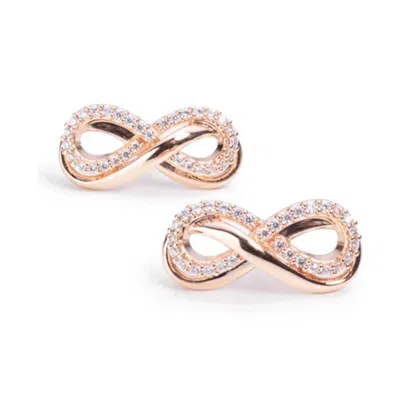 Swarovski Hyperbola Infinity Earrings In Transparent
