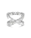 Swarovski Hyperbola Infinity Ring In Silver