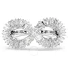 Swarovski Hyperbola Motif Ring Mini Rhodium Shiny White In White