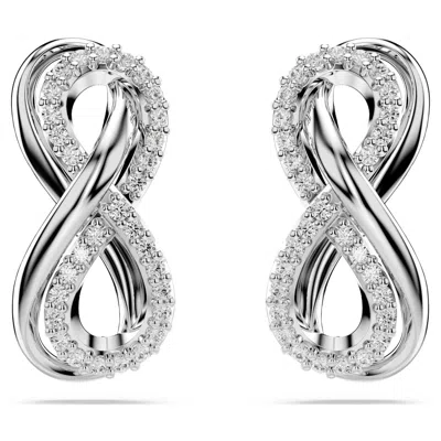 Swarovski Hyperbola Stud Earrings In White