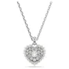 Swarovski Hyperbola Pendant Hrt Rhodium Shiny White In White