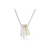 Swarovski Hyperbola Pendant Mixed Plating White In Silver Tone