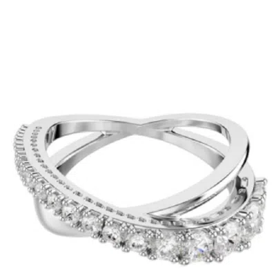Swarovski Hyperbola Rhodium-plated Ring In Silver