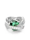 Swarovski Hyperbola Cocktail Ring In Silver