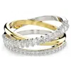 Swarovski Hyperbola Crystal Multi Row Ring In White