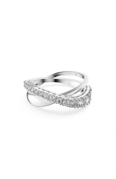 Swarovski Hyperbola Ring In White Gold