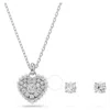 Swarovski Hyperbola Set Rhodium Shiny White In White