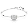 Swarovski Hyperbola Soft Bangle Hrt Rhodium Shiny White In White