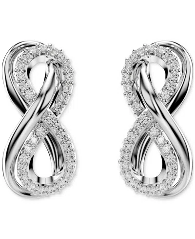 Swarovski Hyperbola Stud Earrings In Silver
