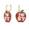 SWAROVSKI I LOVE NY DROP EARRINGS