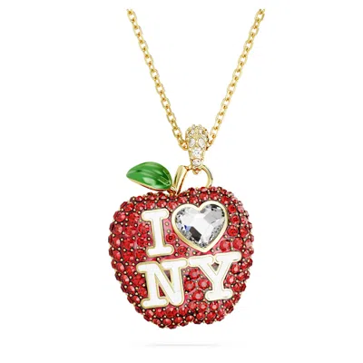 Swarovski I Love Ny Pendant In Red