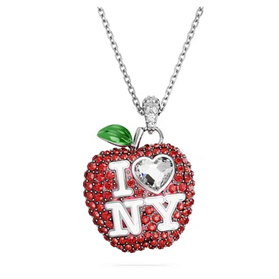 Swarovski I Love Ny Pendant In Red