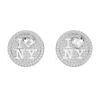 Swarovski I Love Ny Stud Earrings In White