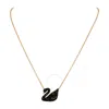 Swarovski Iconic Swan Pendant 5204134 In Gold Tone