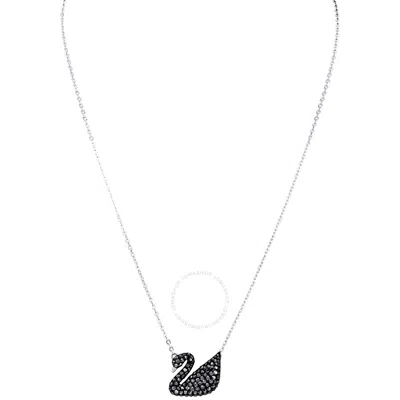 Swarovski Iconic Swan Pendant Black 5347329 In Metallic