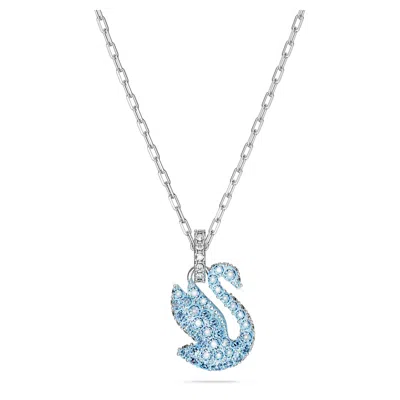 Swarovski Iconic Swan Pendant In Blue